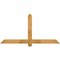 Ekena Millwork Eugene Rough Sawn Timber Gable Bracket, Western Red Cedar, 60"W x 30"H x 2"D x 4"F, 12/12 Pitch GBW060X30X0204EUG00RWR - alternate 1